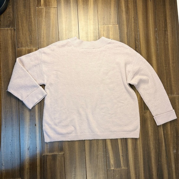 Size 1x Soft Surroundings Purple Knit Sweater Cuffed Sleeve Plus Size Beaded - Picture 9 of 10